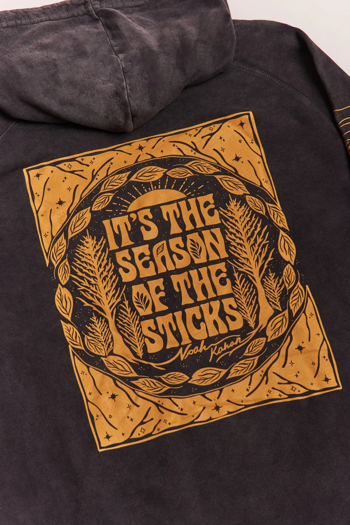 Noah Kahan Stick Season Hoodie - Vintage Black Hoodie 463789
